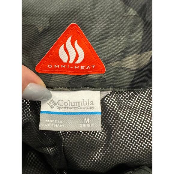 Columbia Mens Medium Camo Camouflage Snow Ski Pants Green Snowboard Winter Army - Picture 5 of 5